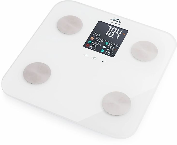 eta Personenwaage "Lena" LCD-Display, Touch Bedienung, 180kg Tragfähigkeit, günstig online kaufen
