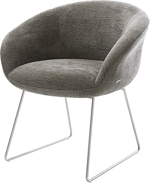 DELIFE Polsterstuhl Vinka-Flex, mit Armlehnen Kufengestell günstig online kaufen