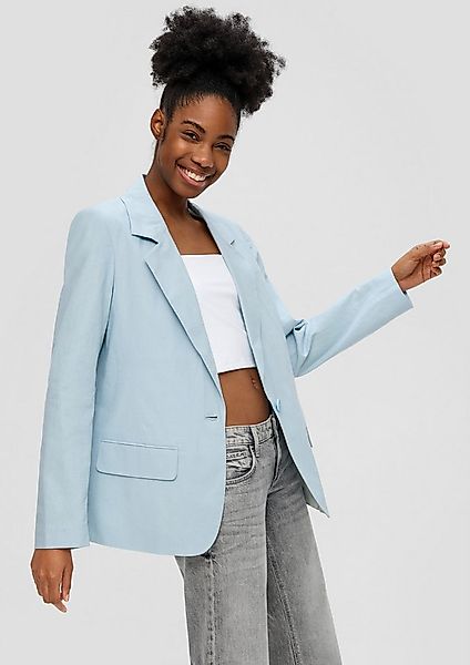 QS Jackenblazer Indoor-Blazer Blazer aus Leinenmix günstig online kaufen