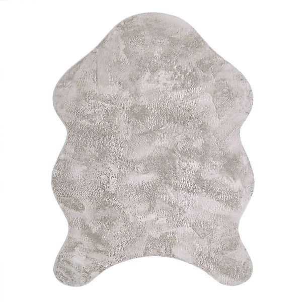 Paco Home Fellteppich Pelt 640, fellförmig, Höhe: 16 mm, Kunstfell, Uni Far günstig online kaufen
