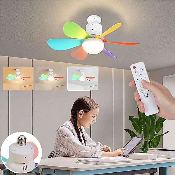 Jibenhome LED-Leuchtmittel Deckenventilator E27-Ventilator Glühbirne mit günstig online kaufen