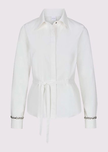 MADELEINE Langarmbluse "Hemdbluse Baumwollbluse mit Bindeband" Bluse mit de günstig online kaufen