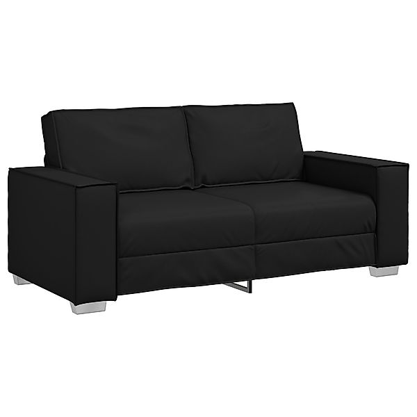 vidaXL Sofa Sofa 2-Sitzer Schwarz 140 günstig online kaufen