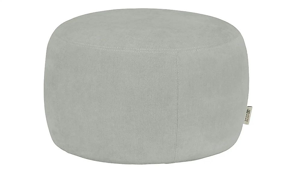 Jette Home Hocker  Jette Round ¦ silber ¦ Maße (cm): B: 60 H: 60 Polstermöb günstig online kaufen