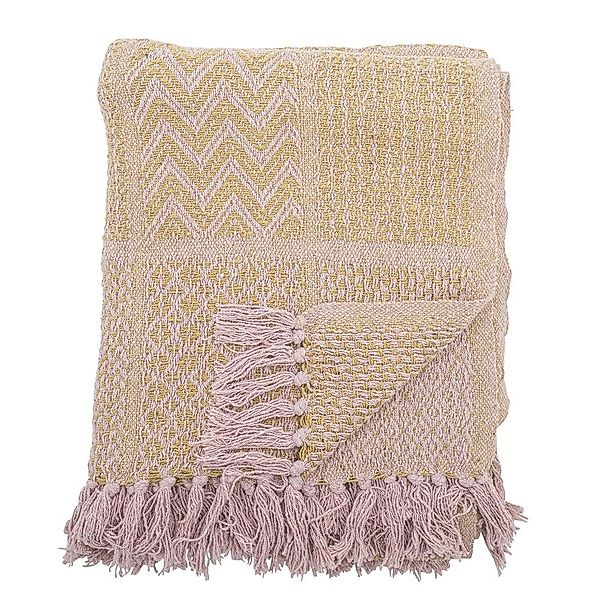 Wohndecke Rodion, Bloomingville, in Rosa, 160x130 günstig online kaufen