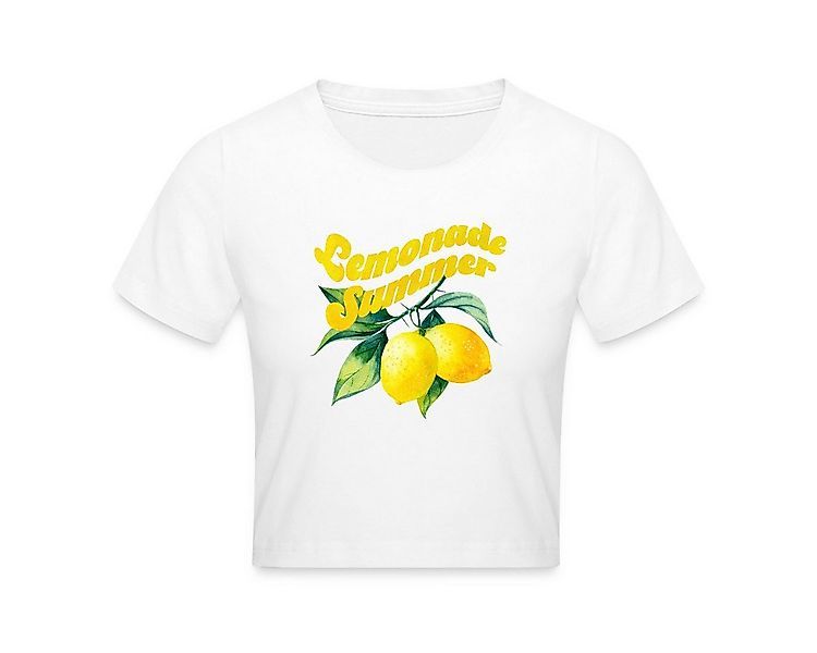 Spreadshirt T-Shirt Lemonade Summer Zitronen Sommer Design Crop Top (1-tlg) günstig online kaufen