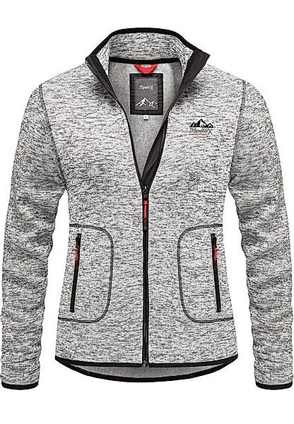 REPUBLIX Fleecepullover JUDIS Damen Strickfleece Sweatjacke Zipper Fleecepu günstig online kaufen