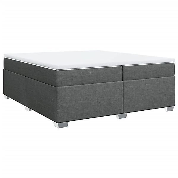 vidaXL Boxspringbett mit Matratze Dunkelgrau 200x200 cm Stoff 3285159 günstig online kaufen