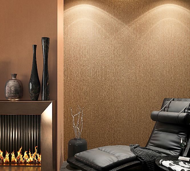 Marburg Vliestapete Modernista 53 Uni Beige-Braun FSC® günstig online kaufen