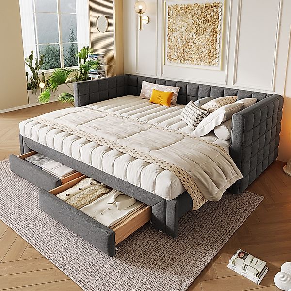 Flieks Polsterbett, Tagesbett Daybett Schlafsofa 90/180x200cm günstig online kaufen