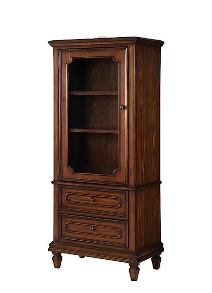 JVmoebel Vitrine Wohnzimmer Möbel Anrichte Massive Holz Vitrinen Glas Schra günstig online kaufen