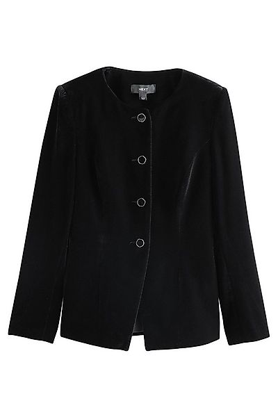Next Jackenblazer Kragenlose Samtjacke (1-tlg) günstig online kaufen