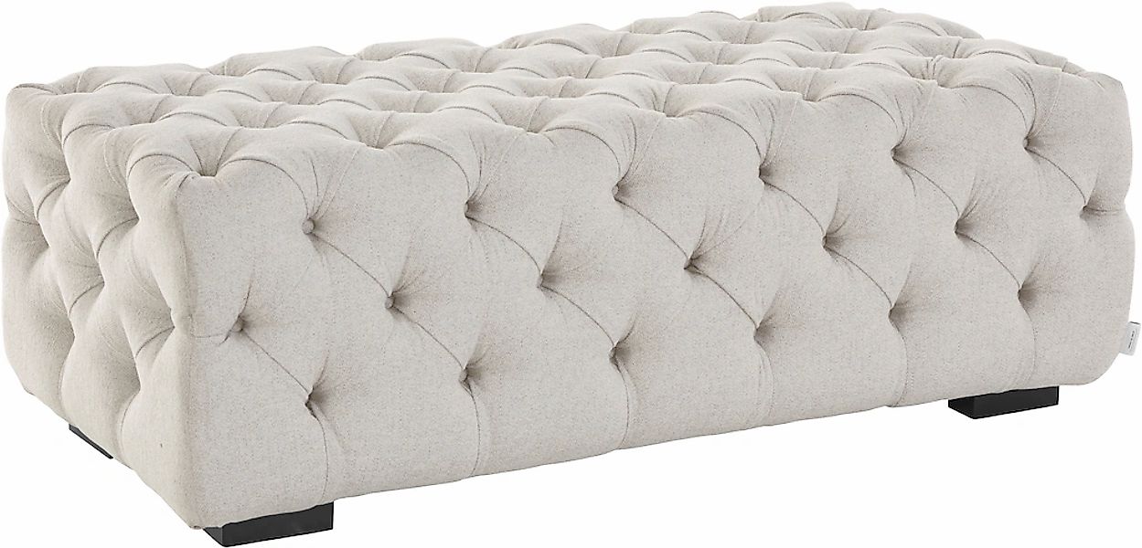 Home affaire Polsterhocker "Kalina", mit klassischer Chesterfield-Knopfheft günstig online kaufen