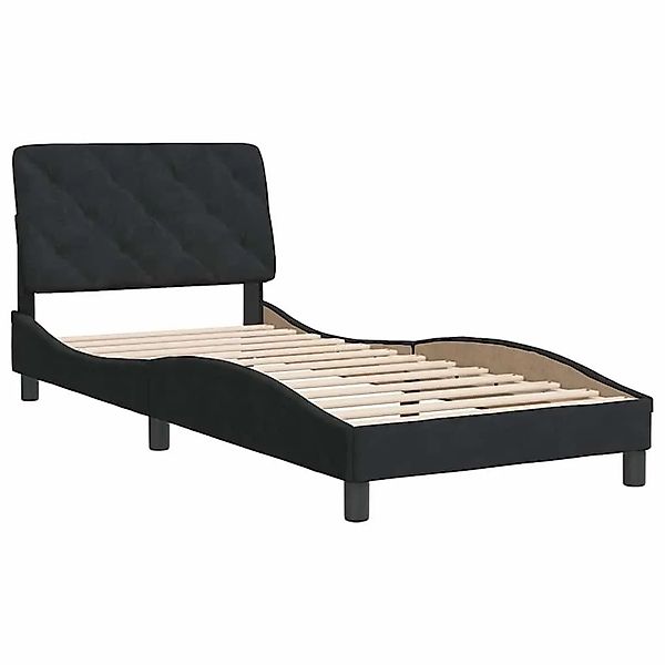 vidaXL Bettgestell Ohne Matratze Schwarz 90x190 cm Samt 3207895 günstig online kaufen