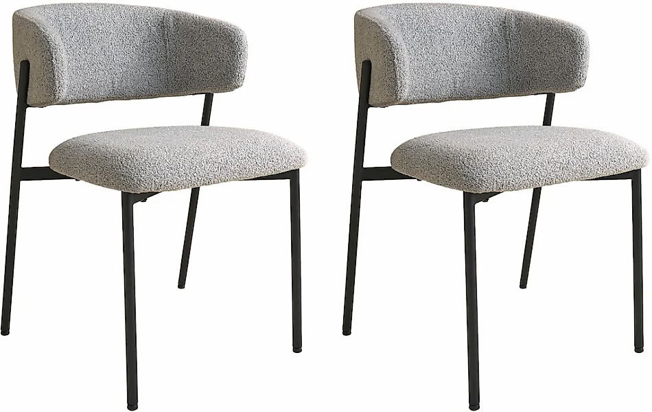 SCHÖNER WOHNEN-Kollektion Esszimmerstuhl "OSLO" (Set) 2 Stk.Bezug Bouclé, U günstig online kaufen