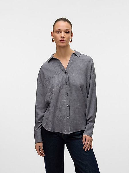Vero Moda Langarmbluse VMMELANEY QUEENY LS SHIRT WVN NOOS Kunstfaser, loose günstig online kaufen