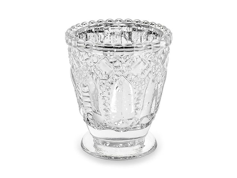 partydeco Teelichthalter, Teelichtgläser Kelch geprägte Ornamenten günstig online kaufen