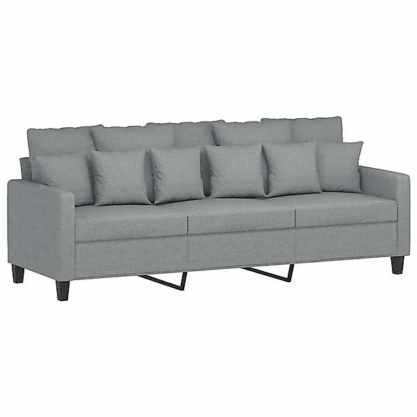 vidaXL 3-Sitzer-Sofa Hellgrau 180 cm Stoff 359275 günstig online kaufen