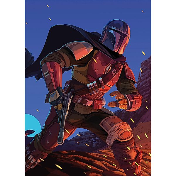 Komar Poster Mandalorian Ambush Disney B/L: ca. 50x70 cm günstig online kaufen