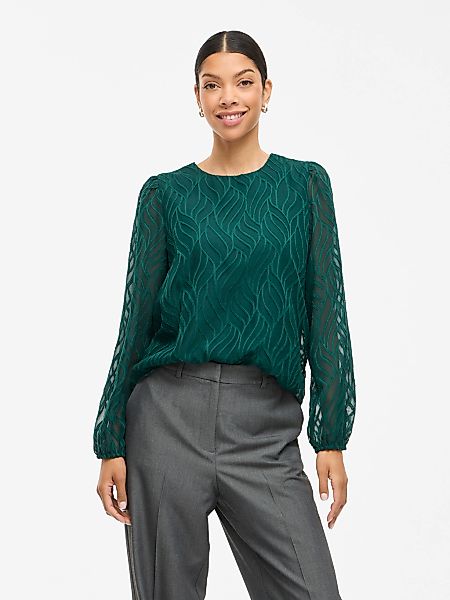 Vila Blusenshirt "VIMIKA O-NECK L/S TOP - NOOS" günstig online kaufen