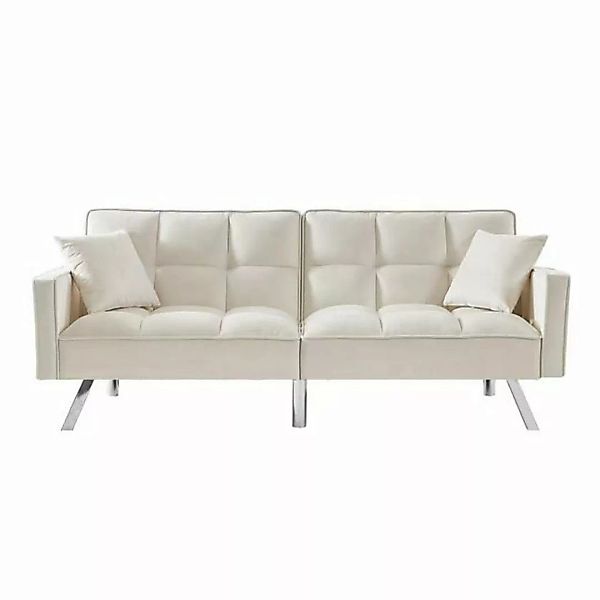 HTI-Living 2-Sitzer Sofa mit Schlaffunktion Brigga Beige, Stück 1 Teile, Fu günstig online kaufen