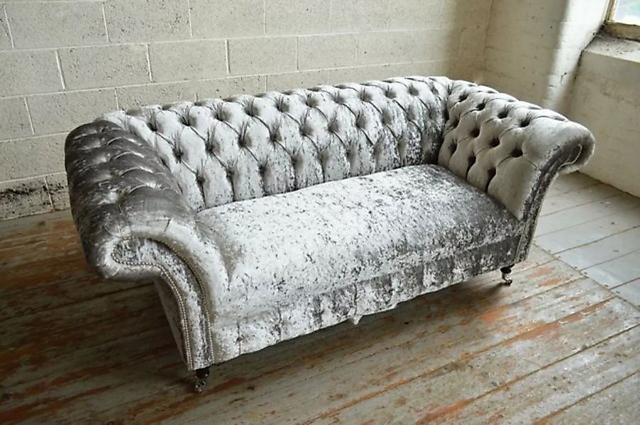 JVmoebel 2-Sitzer Chesterfield Sofa Sofas Klassischer 2 Sitzer Textil Winch günstig online kaufen