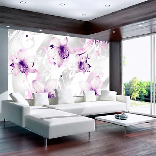 artgeist Fototapete Sounds of subtlety - violet mehrfarbig Gr. 300 x 210 günstig online kaufen