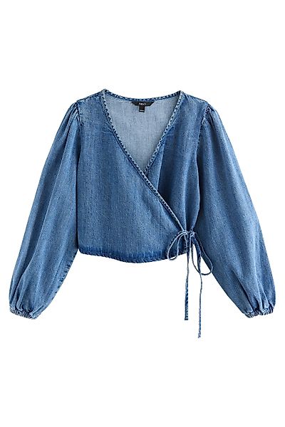 Next Jeanshemd Wickelbluse aus Jeansstoff (1-tlg) günstig online kaufen