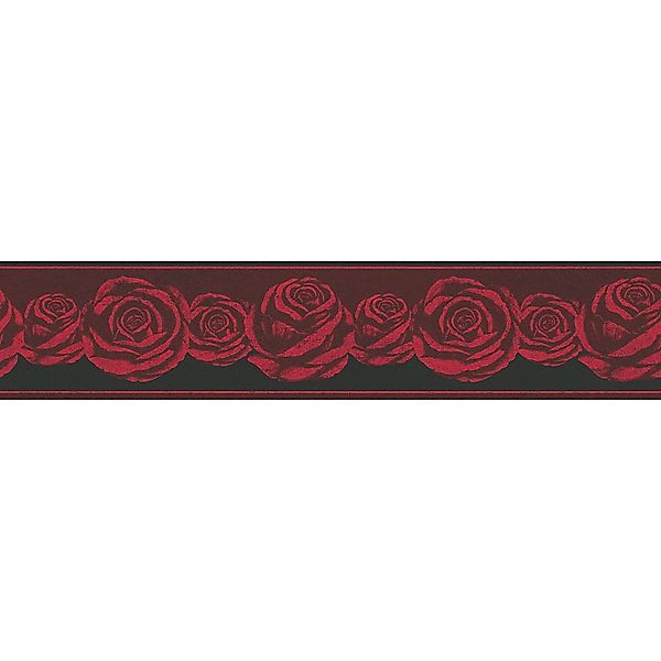 Bricoflor Tapeten Bordüre mit Rosen für Schlafzimmer Romantische Tapetenbor günstig online kaufen
