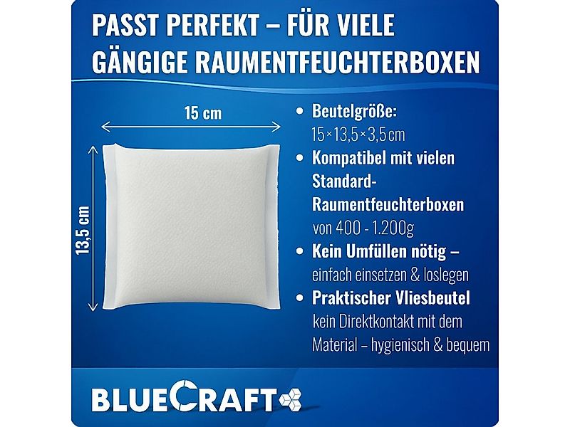 BlueCraft Luftentfeuchter-Nachfüllpack 12x 450g Entfeuchter Granulat im Vli günstig online kaufen