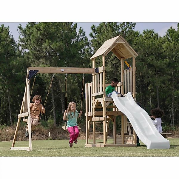 AXI Spielturm Mette weiß B/H/L: ca. 366x267x383 cm günstig online kaufen