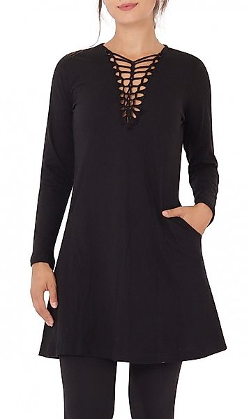 PUREWONDER Shirtkleid Langarm-Kleid A-Linien-Kleid dr9 Jersey günstig online kaufen