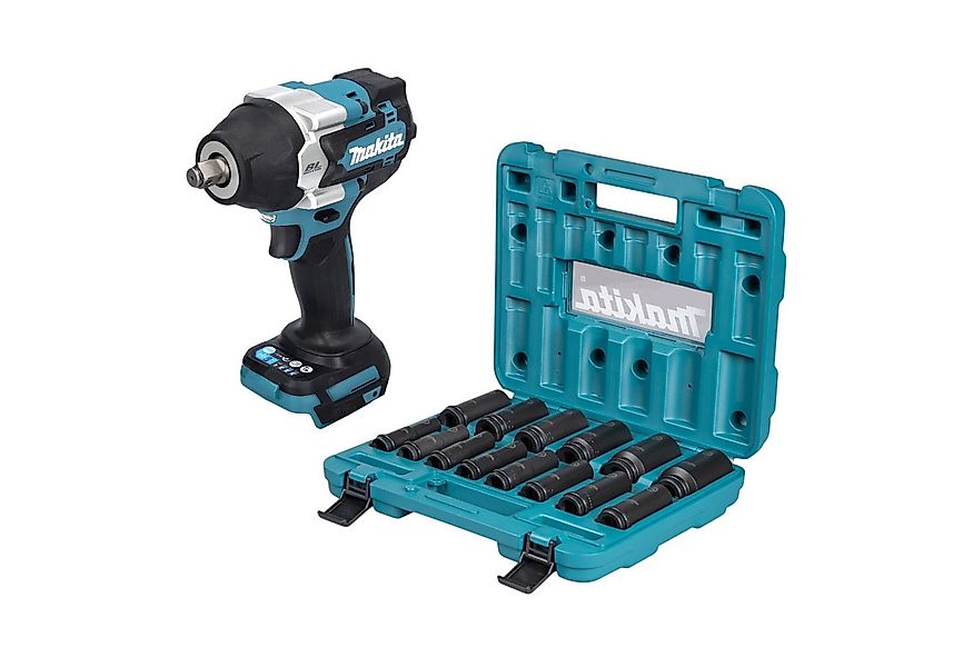Makita Akku-Schlagschrauber DTW 700 Z 18 V 700 Nm 1/2" + Steckschlüssel Sat günstig online kaufen