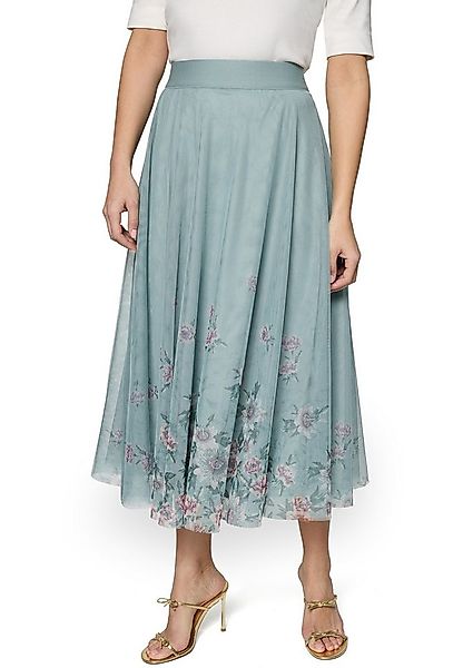 Zero Midirock Damen mit Blumen Falten günstig online kaufen