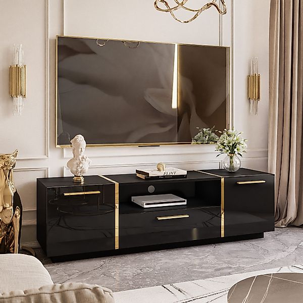 Lookway Lowboard TV ONYX Eleganter Hochglanz günstig online kaufen