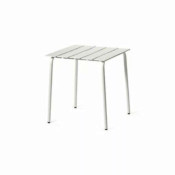 quadratischer Tisch Aligned metall weiß / By Maarten Baas - 70 x 70 cm / Al günstig online kaufen