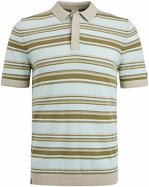 Cast Iron Polo Shirt Bouclé Hellblau - Größe S günstig online kaufen