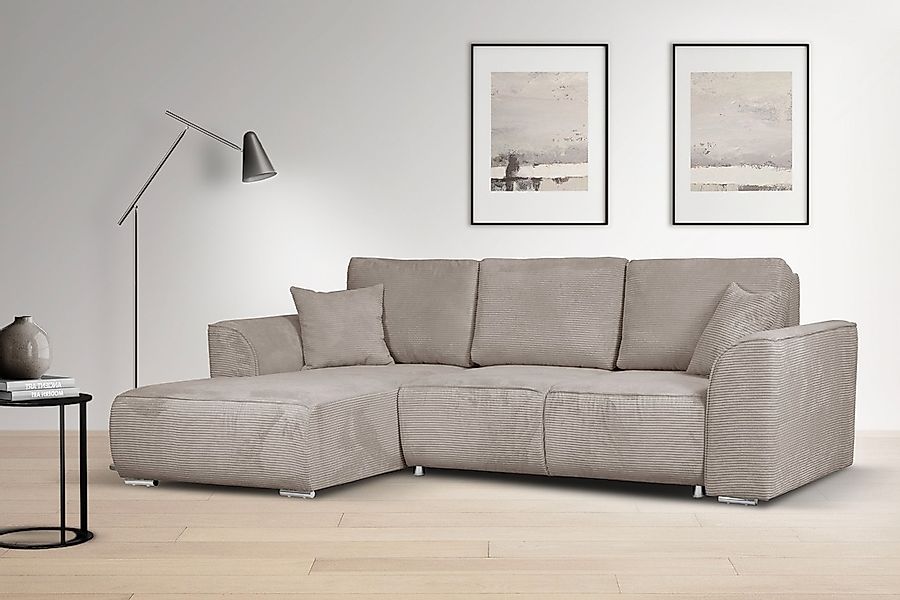 INOSIGN Ecksofa "BEATRICE optionale Schlafsofa mit Bettkasten, B/T/H: 265/1 günstig online kaufen