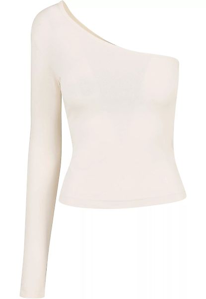 URBAN CLASSICS Langarmshirt "Urban Classics Damen Ladies Asymmetric Longsle günstig online kaufen