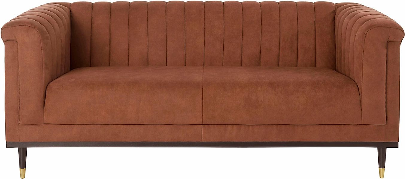 Home affaire 2-Sitzer "Chamby" mit Holzrahmen unten und Steppung im Lehnenb günstig online kaufen