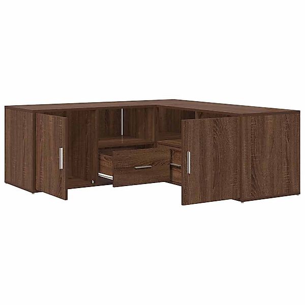 vidaXL Schuhschrank Eckregal Braun Eichen-Optik 200x40x45 günstig online kaufen