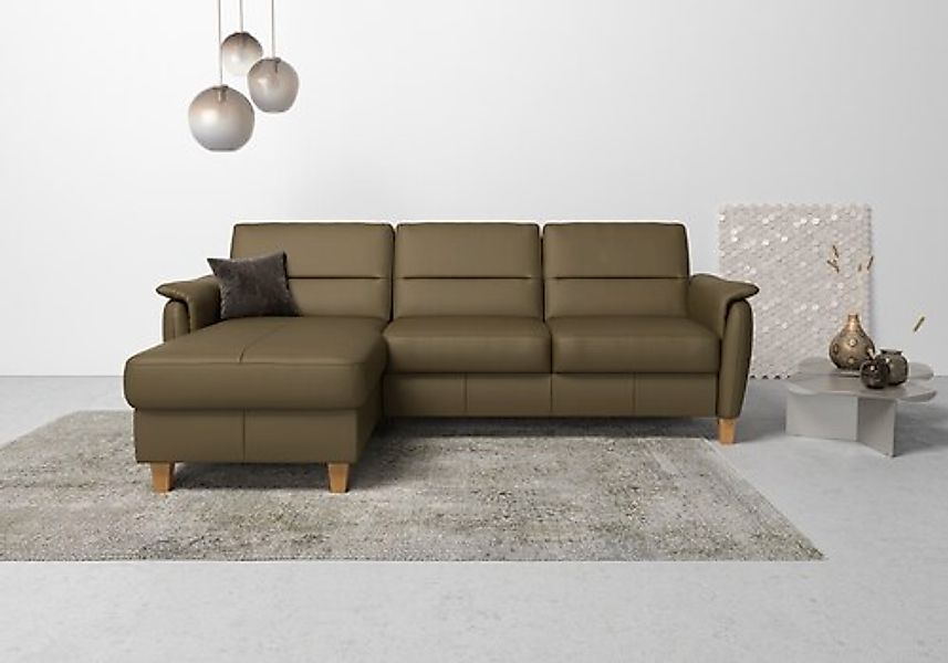 Home affaire Ecksofa »Palmera L-Form, B: 244 cm« optional Bettfunktion & Be günstig online kaufen