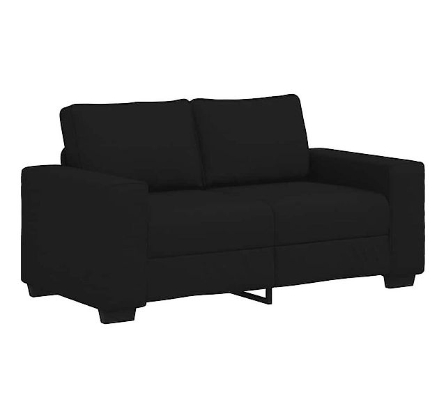 vidaXL Sofa 2-Sitzer-Sofa Schwarz 120 cm Stoff günstig online kaufen