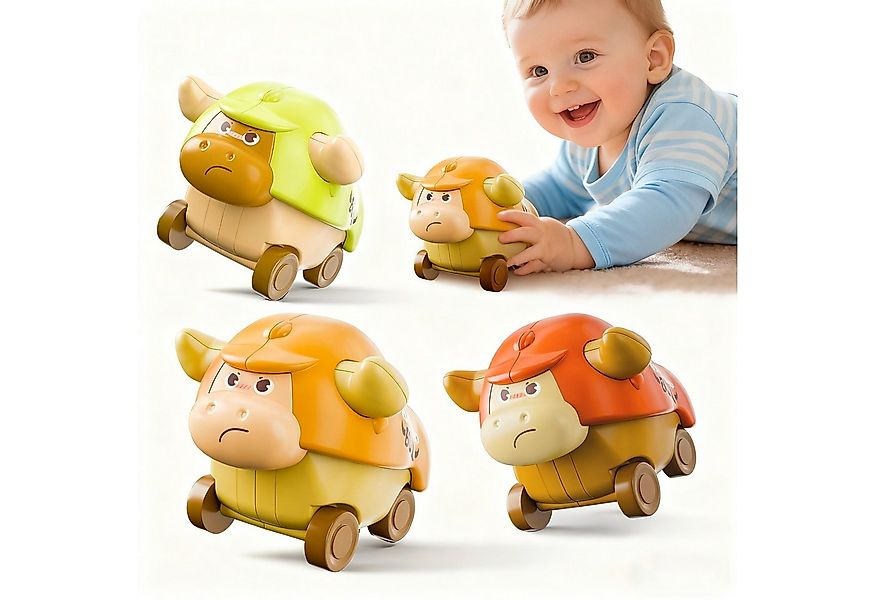 CLTYQ Spielzeug-Auto Reibungsbullenspielzeug,Push-to-Go-Autospielzeug für K günstig online kaufen