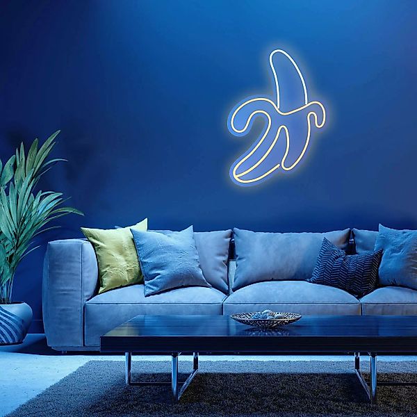 JUST LIGHT LED Wandleuchte »NEON-BANAN«, 1 flammig, Leuchtmittel LED-Board günstig online kaufen