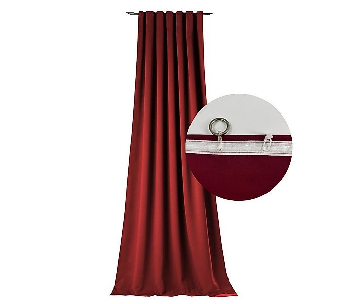 novumfix Verdunkelungsvorhang Sunout/32 bordeaux-rot Thermovorhang XXL Kräu günstig online kaufen