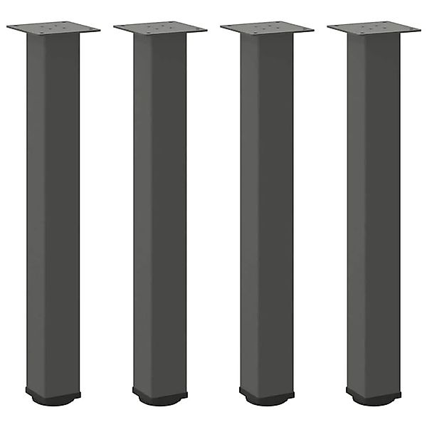 vidaXL Konsolentischbeine 4 Stk Anthrazit 72-74 cm Stahl 4012470 günstig online kaufen