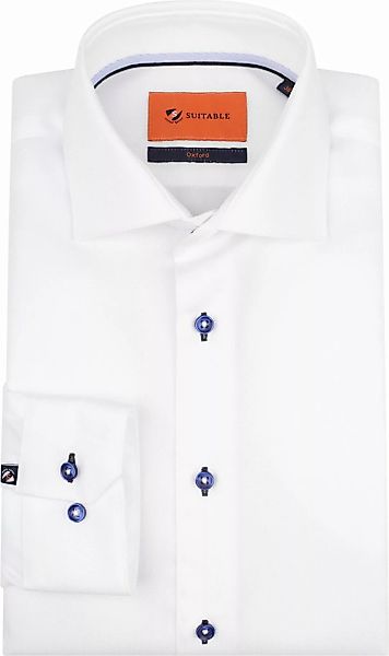 Suitable Hemd Roy Oxford Weiß - Größe 42 günstig online kaufen