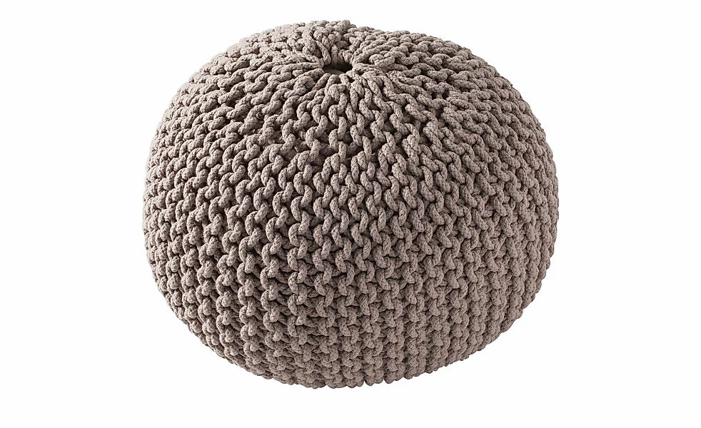 como Strickpouf ¦ beige ¦ Maße (cm): H: 38  Ø: 50 Dekokissen & Decken > Kis günstig online kaufen