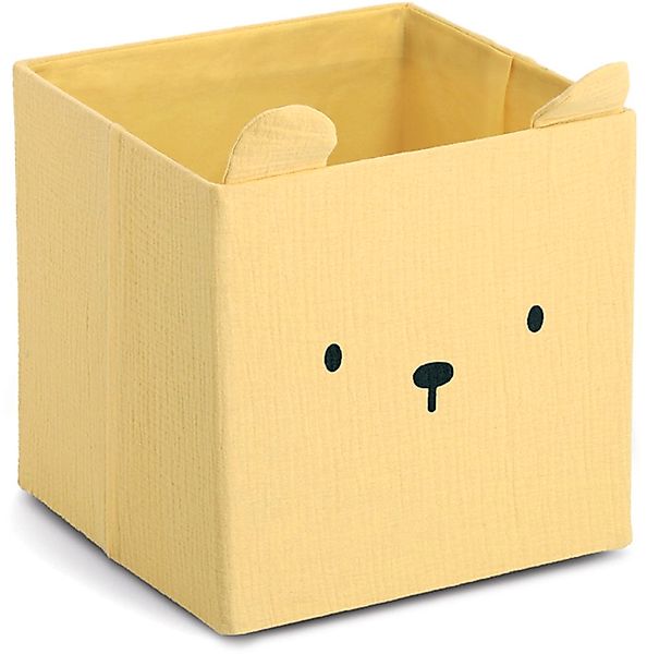Zeller Present Aufbewahrungsbox ""Bär", Musselin", Tiermotiv, kinderfreundl günstig online kaufen